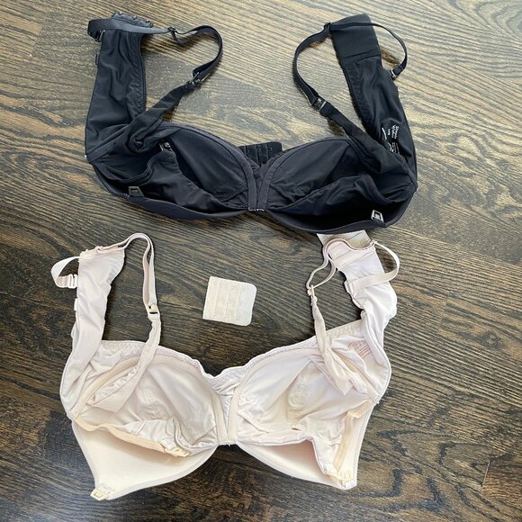 Nursing & Pumping Bra Set Size 36B - Simple Wishes - nude & black - Picture 7 of 15